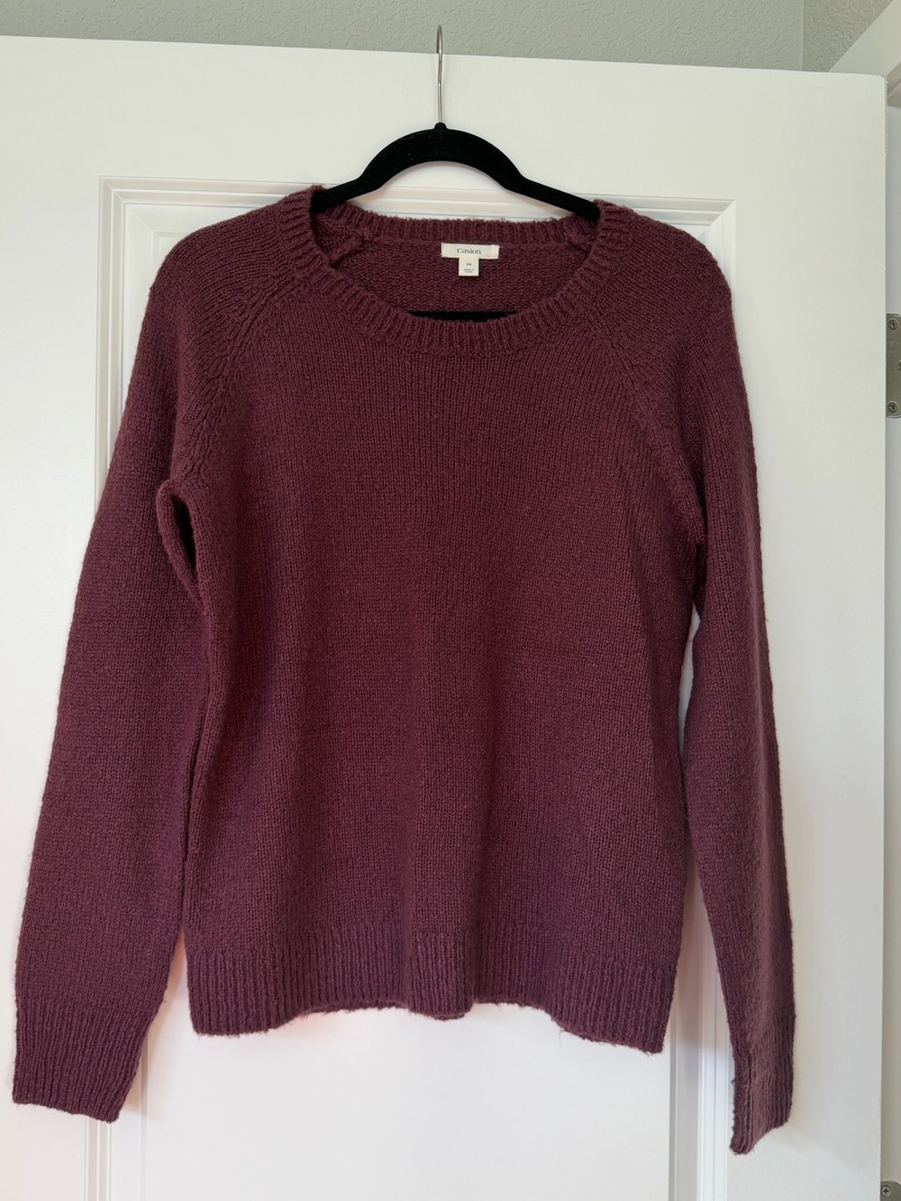 Caslon Crewneck Sweater in Deep Wine